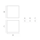 Heller Outdoor-Couchtisch aus weißem Polyethylen Made in Italy - Derti Viadurini