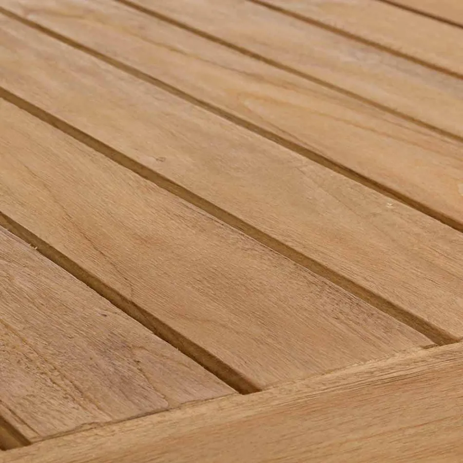 Homemotion Modern Teakholz Tisch im Freien - Luanaedmea Viadurini