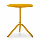 Runder Tisch aus Metall und Blech für den Außenbereich Made in Italy - Alberic Viadurini