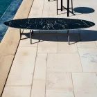 Outdoor-Couchtisch Stahlkonstruktion Made in Italy - Begin by Myyour Viadurini