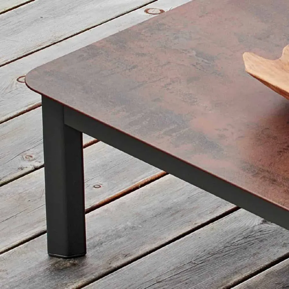 Outdoor-Couchtisch von Varaschin System aus lackiertem Aluminium Viadurini