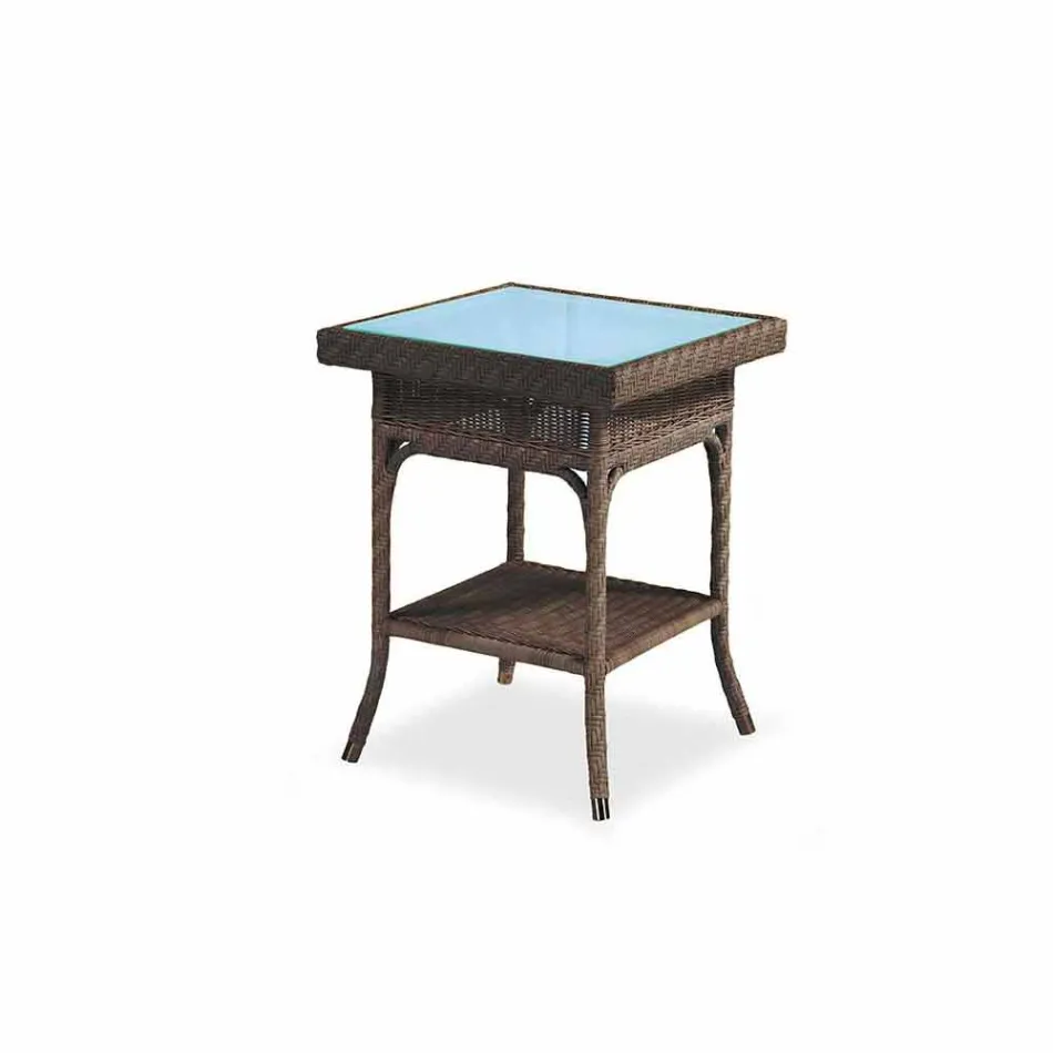 Kaffee-Garten 56x56 cm handgewebte Polyethylen Tschad Viadurini