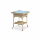 Kaffee-Garten 56x56 cm handgewebte Polyethylen Tschad Viadurini