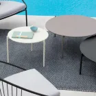 Garten-Couchtisch aus Stahl in verschiedenen Größen Made in Italy - Sansa Viadurini