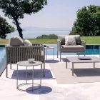 Garten-Couchtisch aus verzinktem Stahl in verschiedenen Größen Made in Italy - Brienne Viadurini