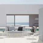 Garten-Couchtisch aus verzinktem Stahl Made in Italy - Brienne Viadurini