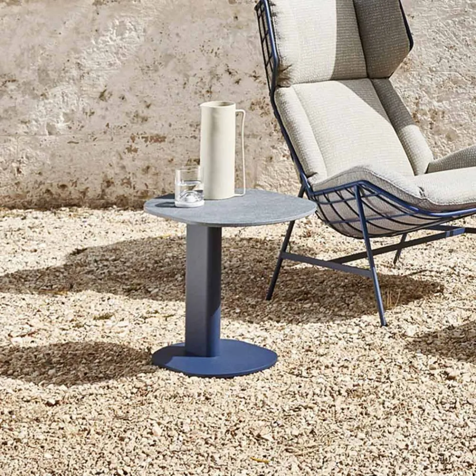 Garten-Couchtisch aus Aluminium Made in Italy - Plinto von Varaschin Viadurini