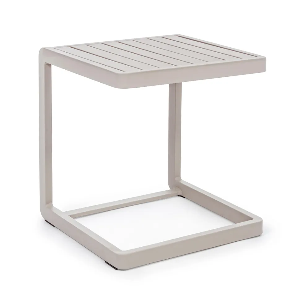 Garten-Couchtisch aus lackiertem Aluminium, Homemotion, 2 Stück – Rodric Viadurini