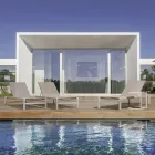 Garten-Couchtisch aus lackiertem Aluminium, Homemotion, 2 Stück – Rodric Viadurini