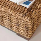 Garten-Couchtisch aus natürlicher Abaca-Faser - Lagertha Viadurini