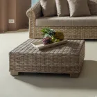 Garten Couchtisch aus Naturfaser von Kubù - Isildur Viadurini