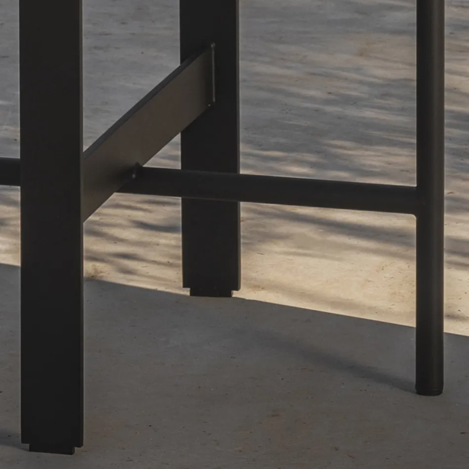 Garten-Couchtisch aus Steingut und Stahl Made in Italy - Begin by Myyour Viadurini