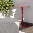 Modernes Design Farbiger Metall Garten Couchtisch in 3 Größen - Cettina Viadurini