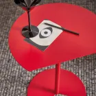 Modernes Design Farbiger Metall Garten Couchtisch in 3 Größen - Cettina Viadurini