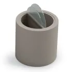 Garten-Couchtisch aus Polyethylen mit Behälter Made in Italy - Stracco Viadurini