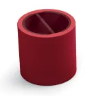 Garten-Couchtisch aus Polyethylen mit Behälter Made in Italy - Stracco Viadurini