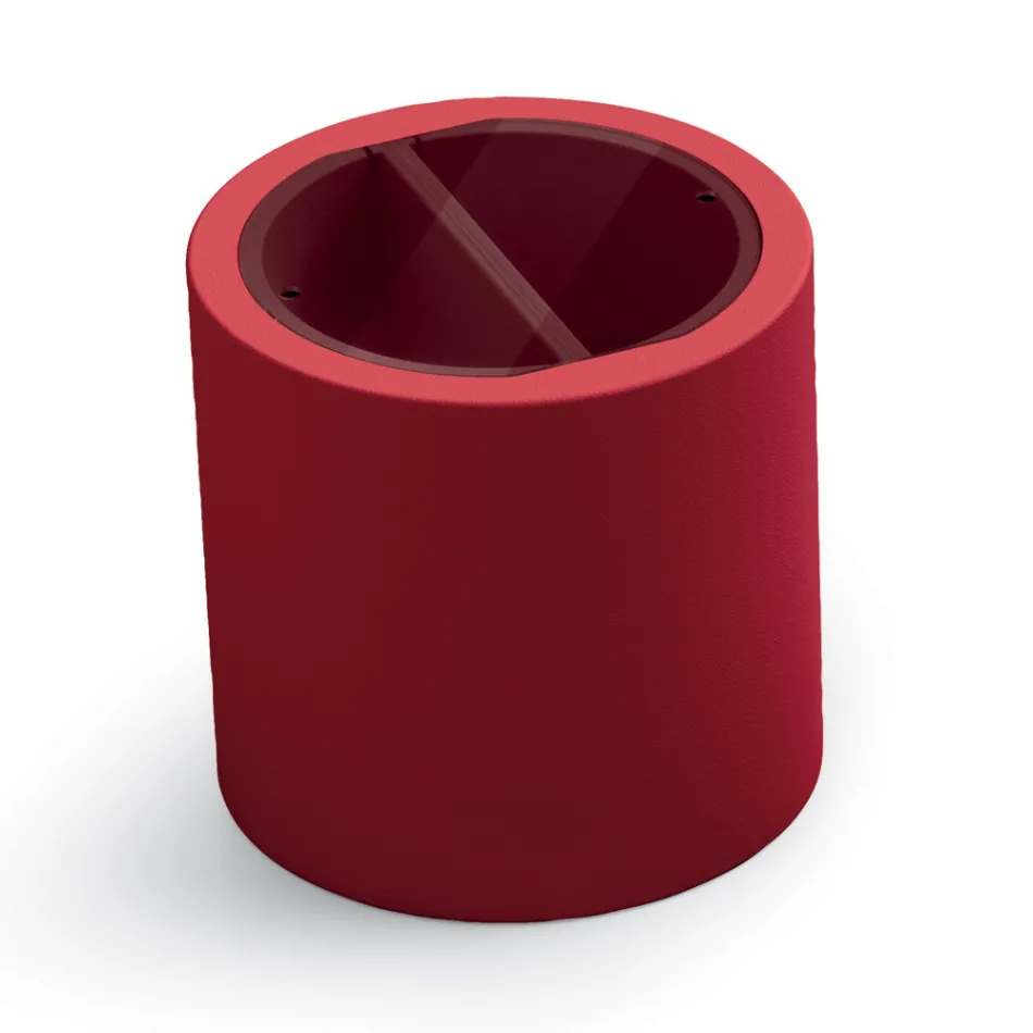 Garten-Couchtisch aus Polyethylen mit Behälter Made in Italy - Stracco Viadurini