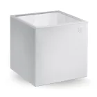 Quadratischer Garten-Couchtisch aus farbigem Polyethylen Made in Italy - Noemi Viadurini