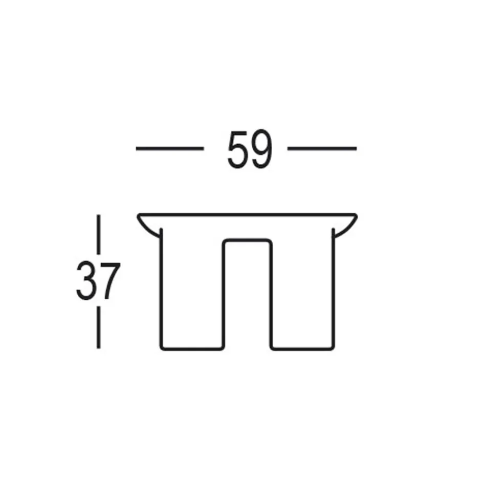 Runder Garten-Couchtisch aus HPL und Polyethylen Made in Italy - Freccia Viadurini