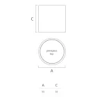 Runder Garten-Couchtisch aus farbigem Polyethylen Made in Italy - Noemi Viadurini