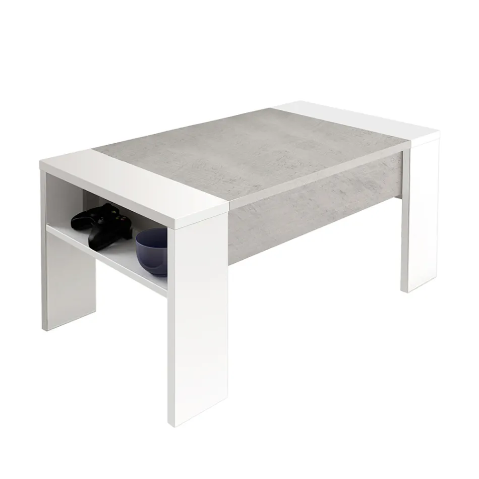 Couchtisch mit ökologischem Holzbehälter – Cripto Viadurini