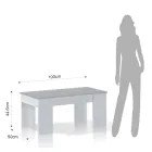 Couchtisch mit Holzbehälter – Scandio Viadurini