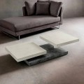 Couchtisch mit drehbaren Platten aus HPL Made in Italy, Precious - Paris
