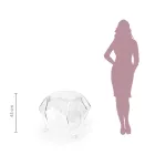 Couchtisch mit Platte und Gestell aus Plexiglas Made in Italy - Brento Viadurini