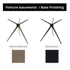 Couchtisch mit runder Platte aus Feinsteinzeug, hergestellt in Italien – Siste Viadurini