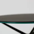 Couchtisch mit runder Platte aus Feinsteinzeug, hergestellt in Italien – Siste Viadurini