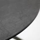 Couchtisch mit runder Platte aus Feinsteinzeug, hergestellt in Italien – Siste Viadurini