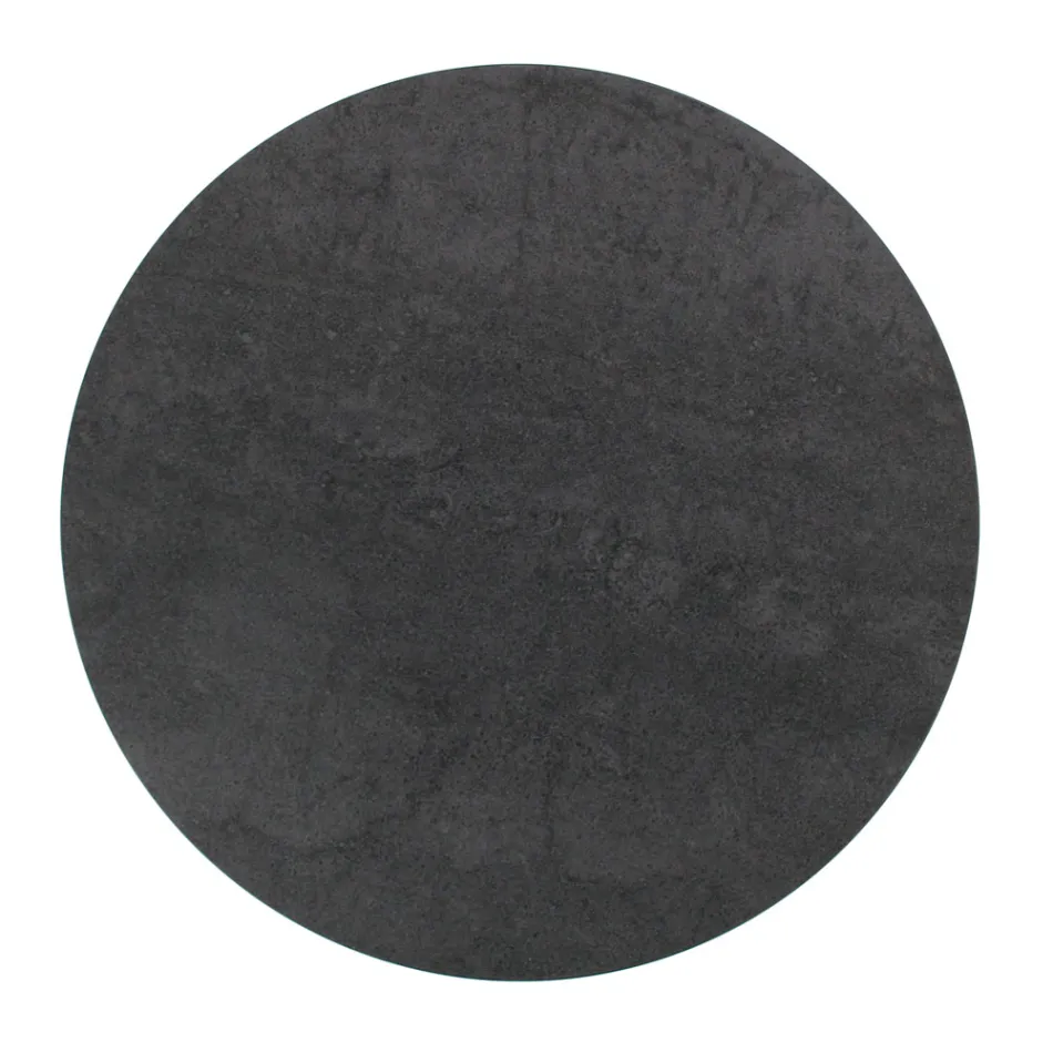 Couchtisch mit runder Platte aus Feinsteinzeug, hergestellt in Italien – Siste Viadurini