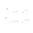 Couchtisch mit Glasplatte und Metallgestell, hergestellt in Italien – Batulla Viadurini