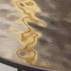 Couchtisch mit Glasplatte und Metallgestell, hergestellt in Italien – Batulla Viadurini