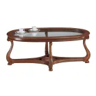 Couchtisch mit Glasplatte, hergestellt in Italien – Sedna Viadurini