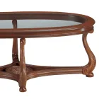 Couchtisch mit Glasplatte, hergestellt in Italien – Sedna Viadurini