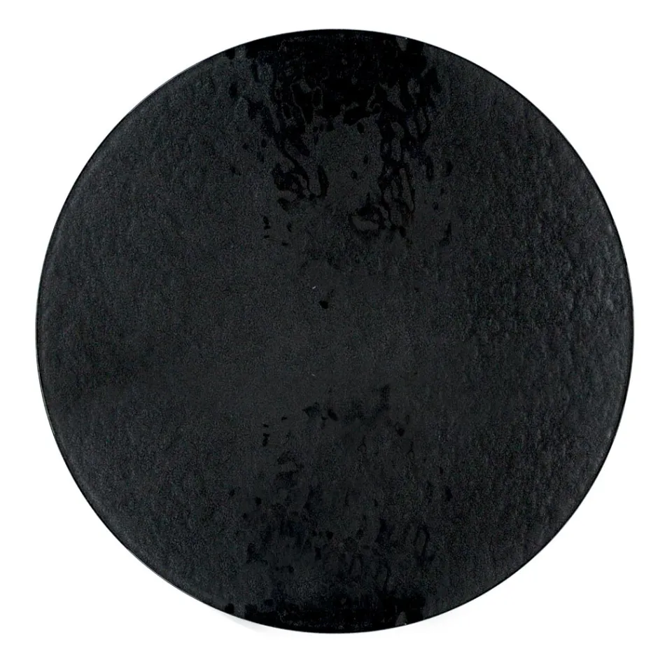 Couchtisch mit runder Glasplatte und 3 Beinen, hergestellt in Italien – Siste Viadurini