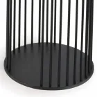 Couchtisch mit runder Keramikplatte Made in Italy - Montebianco Viadurini