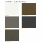 Couchtisch mit runder Platte aus laminiertem HPL Made in Italy - Mina Viadurini