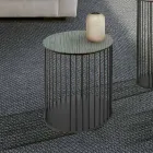 Couchtisch mit runder Holzplatte Made in Italy - Montebianco Viadurini