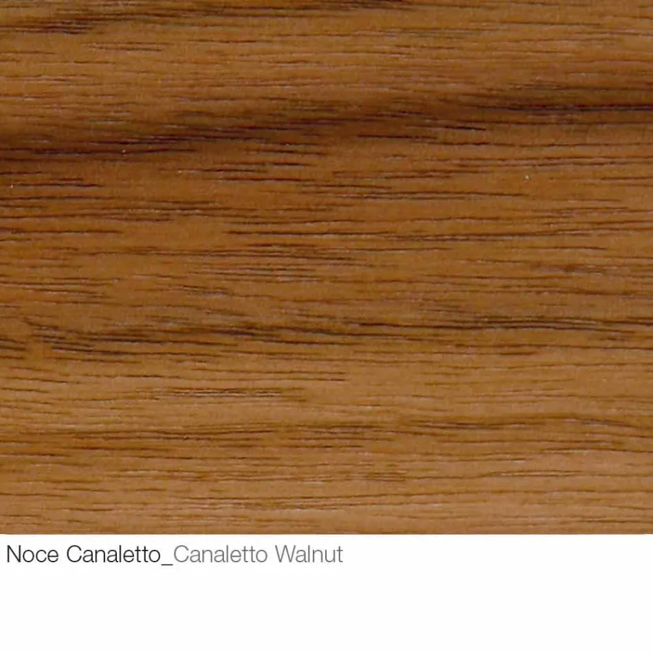 Couchtisch mit runder Holzplatte Made in Italy - Montebianco Viadurini