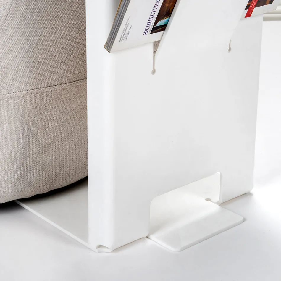 Couchtisch mit Zeitschriftenständer aus Plexiglas, hergestellt in Italien – Belle Viadurini