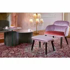 Design Couchtisch mit 2 runden Tops in Gres Made in Italy - Stockholm Viadurini