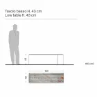 Design Couchtisch aus Marmor mit Glasboden Made in Italy - Molino Viadurini