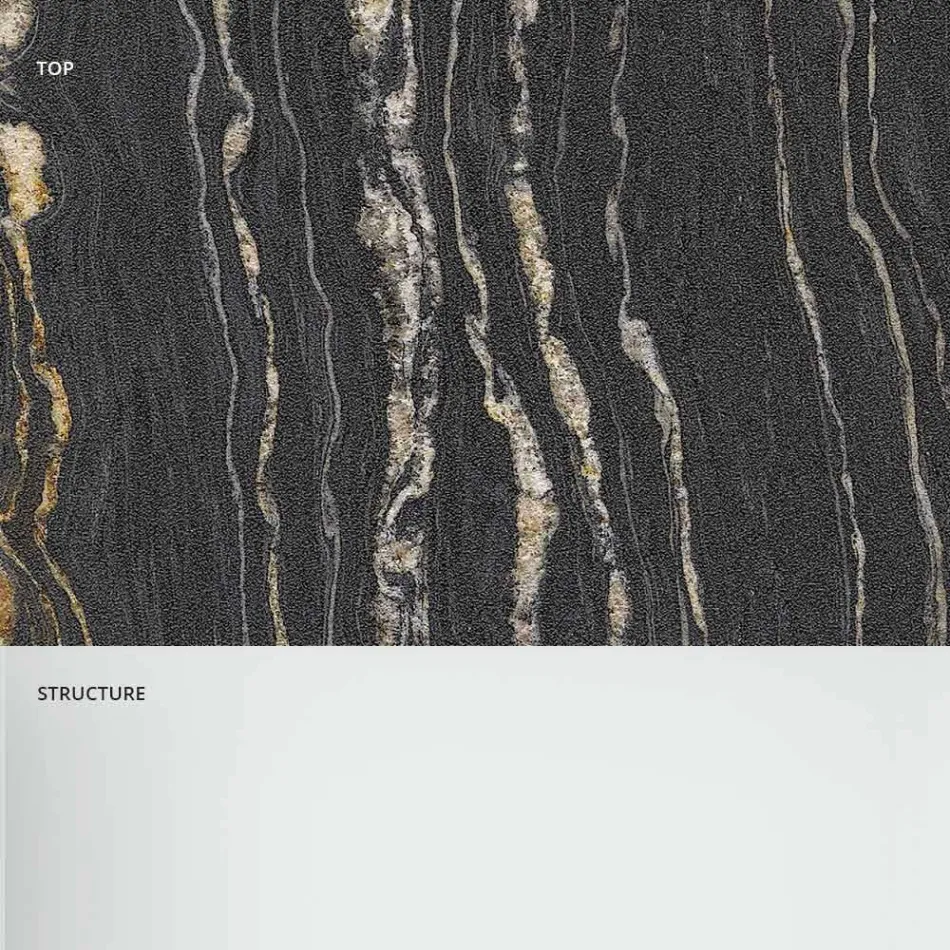 Design Couchtisch aus Marmor mit Glasboden Made in Italy - Molino Viadurini