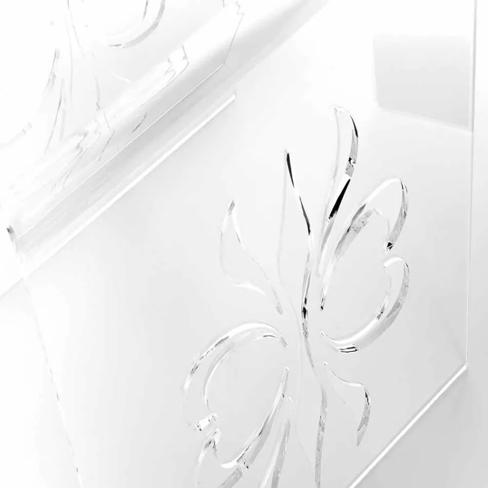 Designer-Couchtisch aus transparentem Plexiglas von Mandas Viadurini