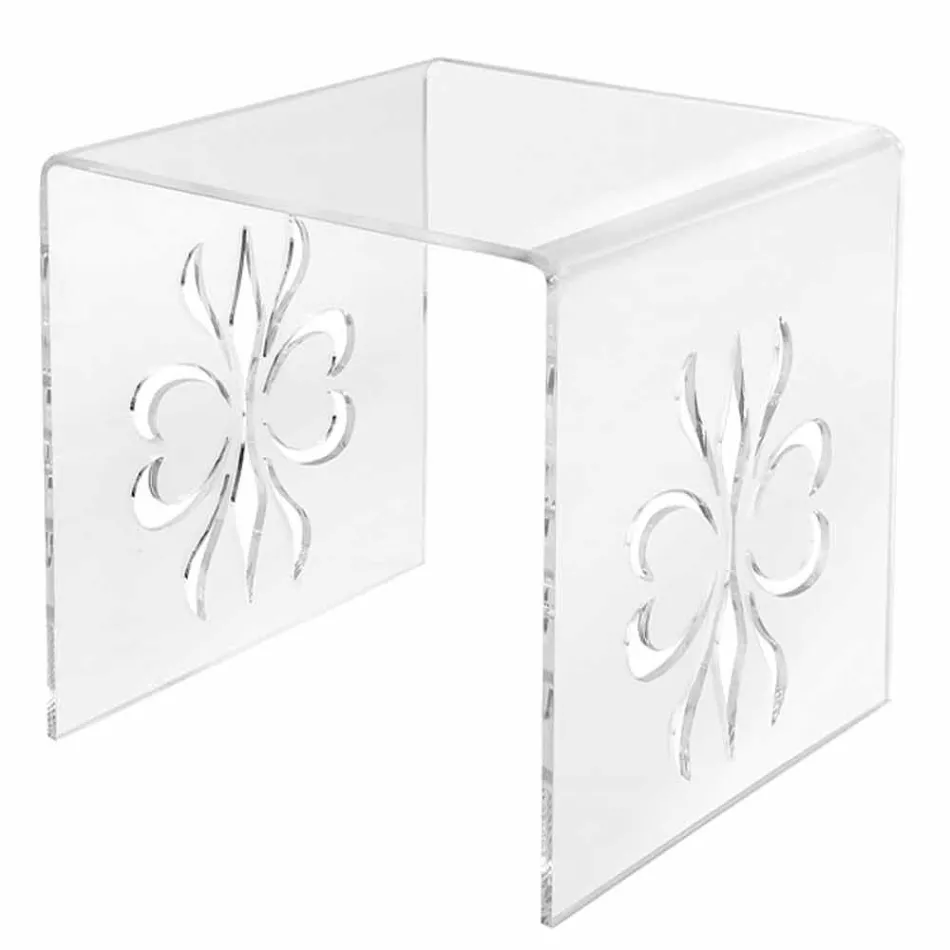 Designer-Couchtisch aus transparentem Plexiglas von Mandas Viadurini