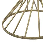 Goldener Couchtisch aus Eisen mit Spiegelplatte - Apricot Viadurini