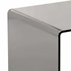 Moderner geräucherter Couchtisch 40x40cm Terry Small, made in Italy Viadurini