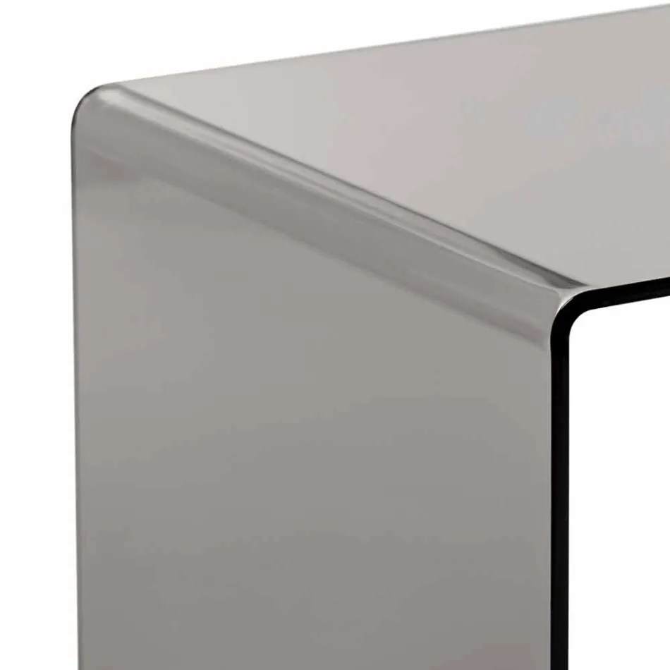 Moderner geräucherter Couchtisch 40x40cm Terry Small, made in Italy Viadurini